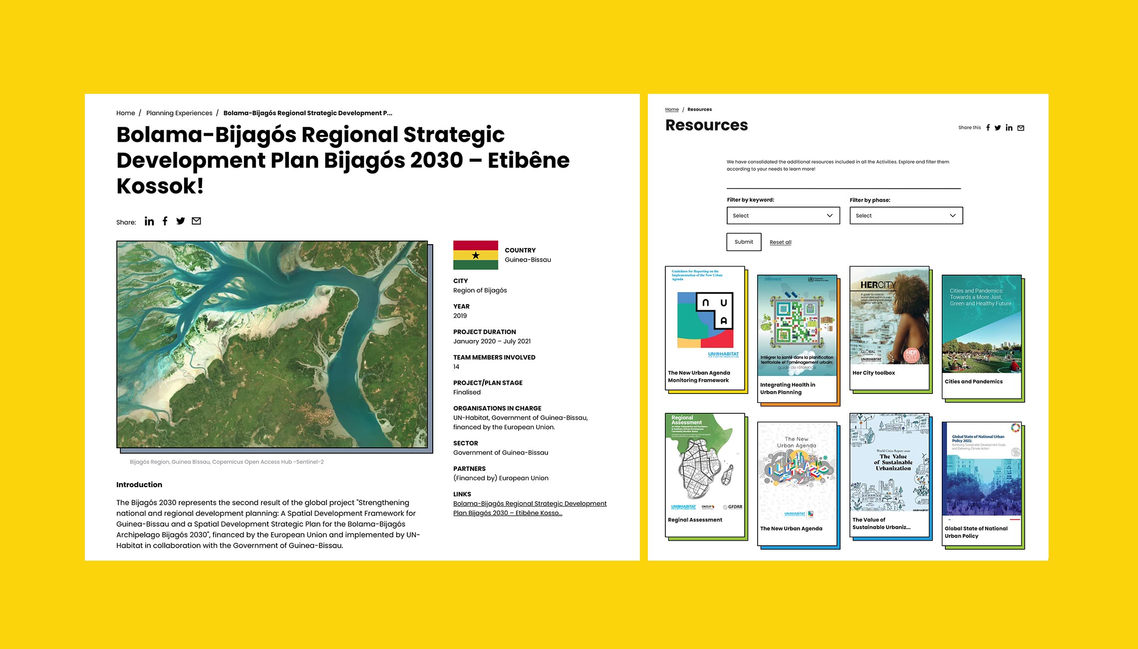 Our City Plans project experiences and resources design